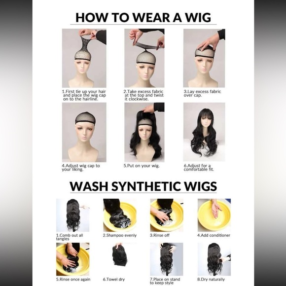 Long W/ Bangs Wavy Wig 💇‍♀️ - Picture 5 of 5